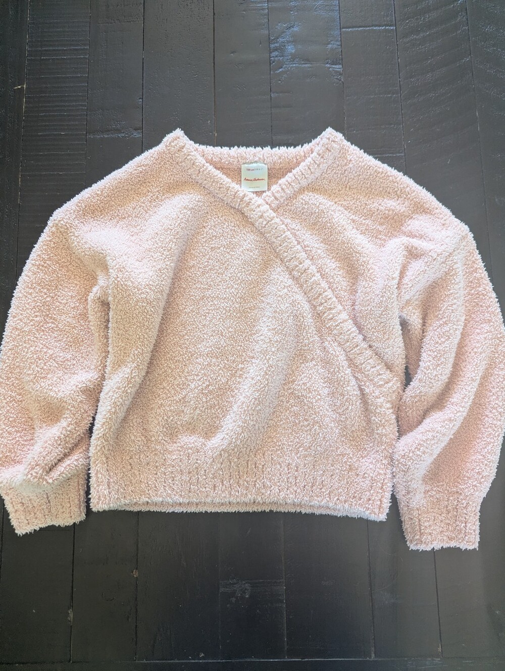 Hanna Anderson Pink Marshmallow Wrap Sweater